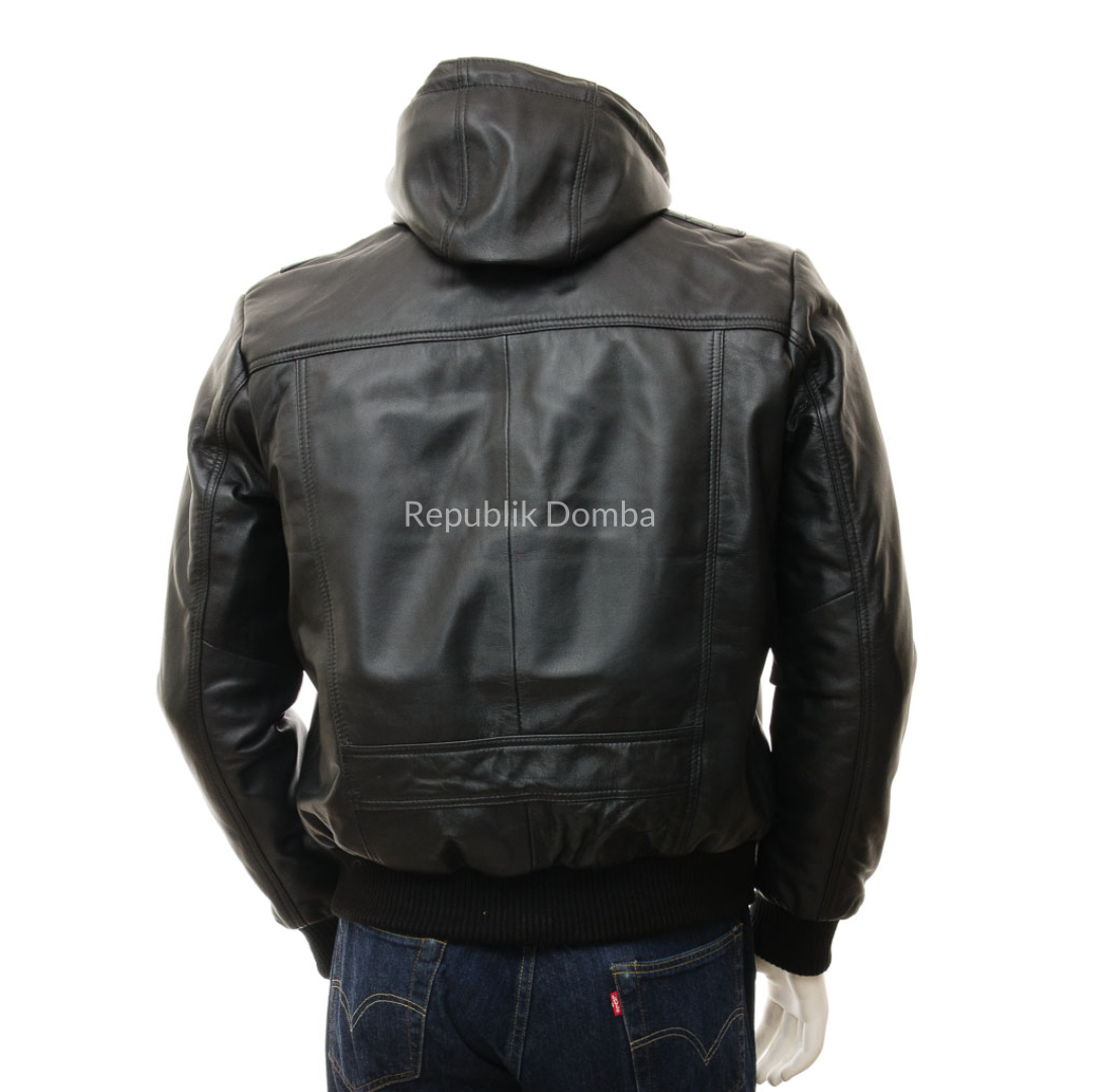 Jaket Kulit Pria Bomber - PCB 465