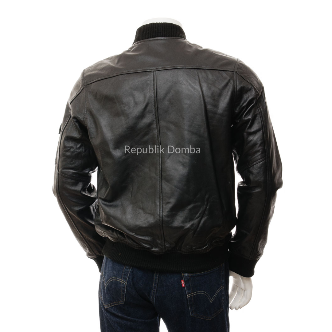 Jaket Kulit Pria Bomber - PCB 466