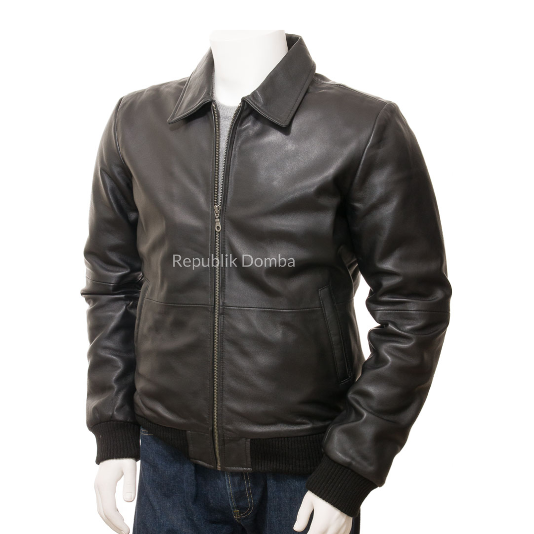 Jaket Kulit Pria Bomber - PCB 467