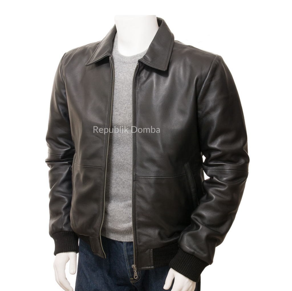 Jaket Kulit Pria Bomber - PCB 467