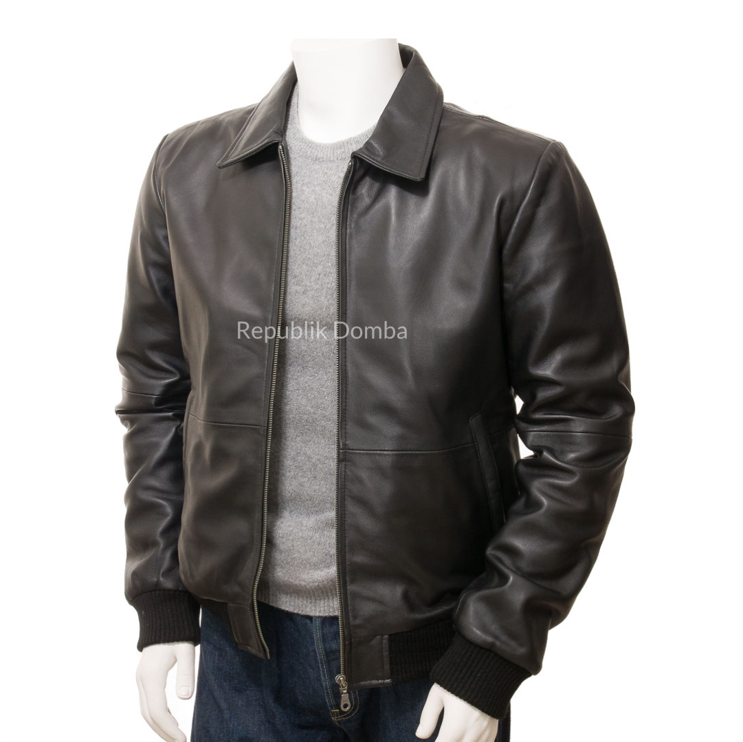 Jaket Kulit Pria Bomber - PCB 467