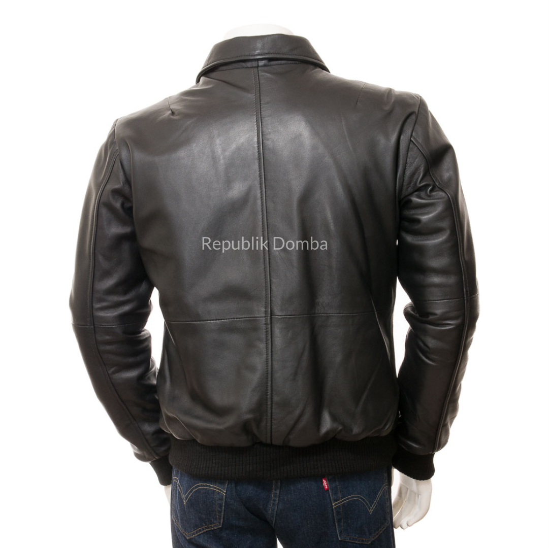 Jaket Kulit Pria Bomber - PCB 467