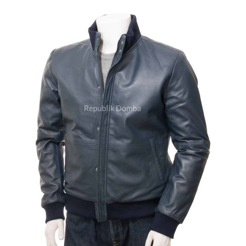 Jaket Kulit Pria Bomber - PCB 468