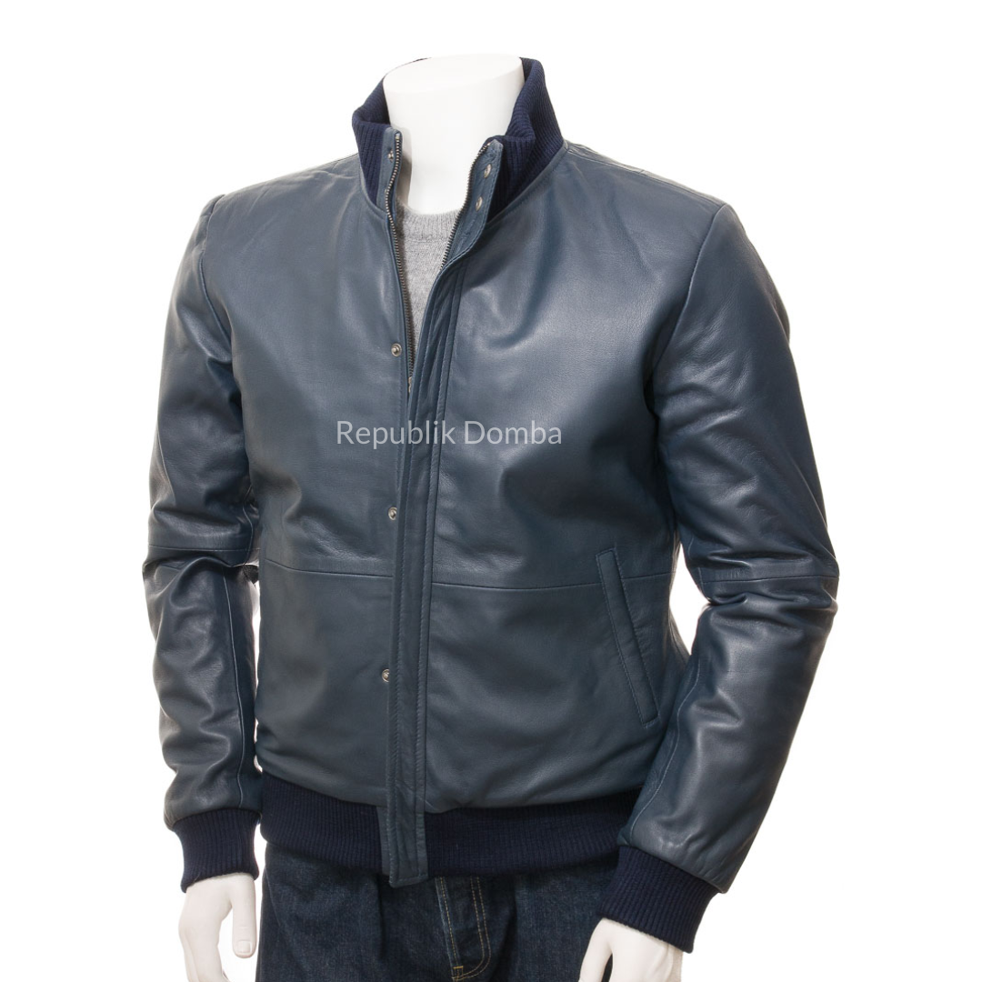 Jaket Kulit Pria Bomber - PCB 468