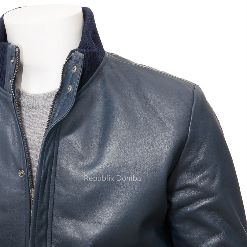 Jaket Kulit Pria Bomber - PCB 468