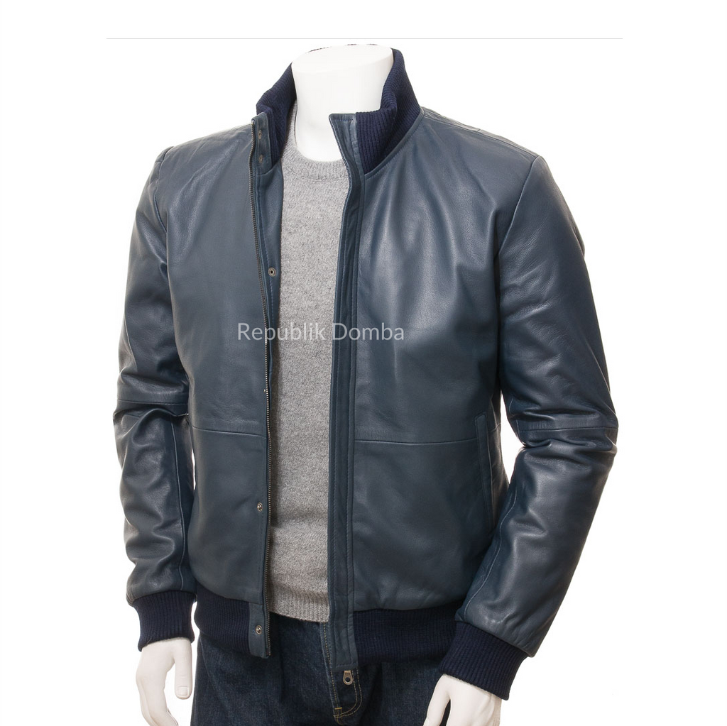Jaket Kulit Pria Bomber - PCB 468