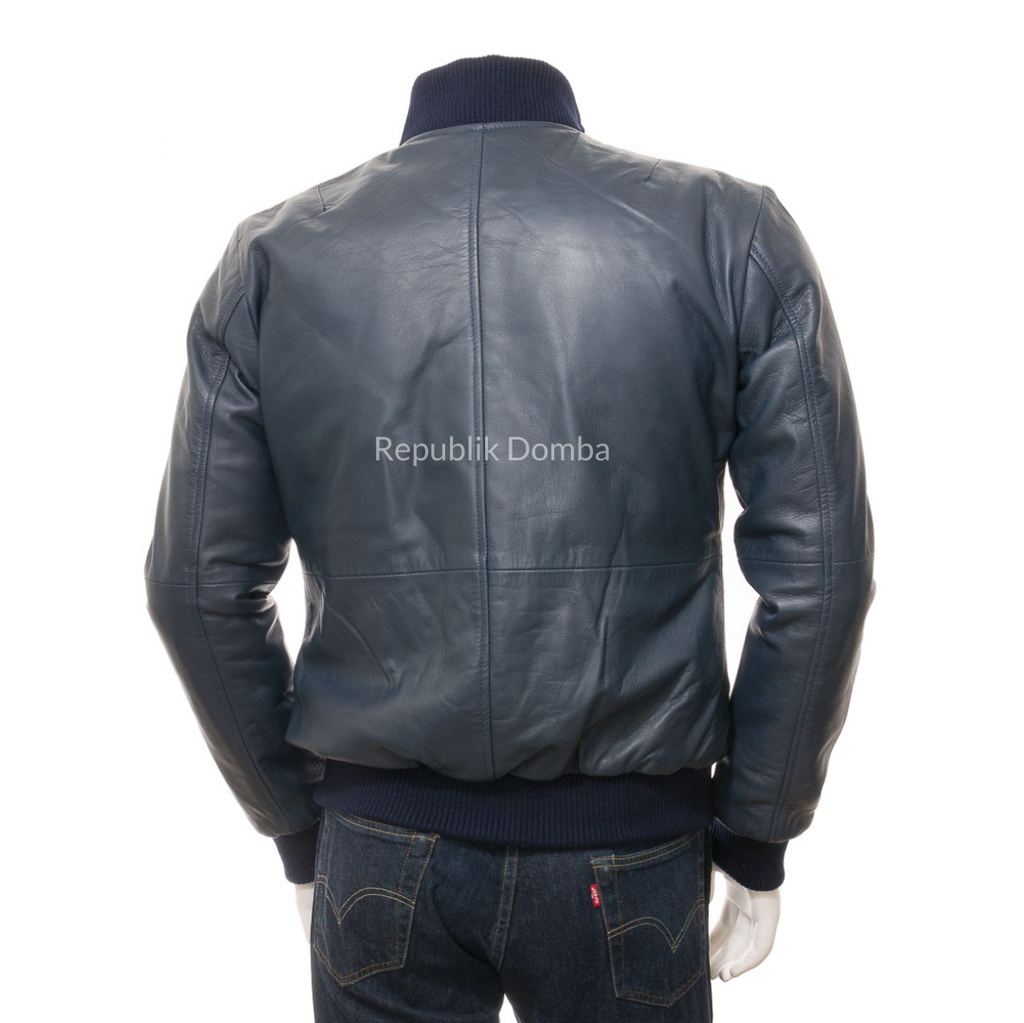 Jaket Kulit Pria Bomber - PCB 468