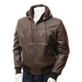 Jaket Kulit Pria Bomber - PCB 470
