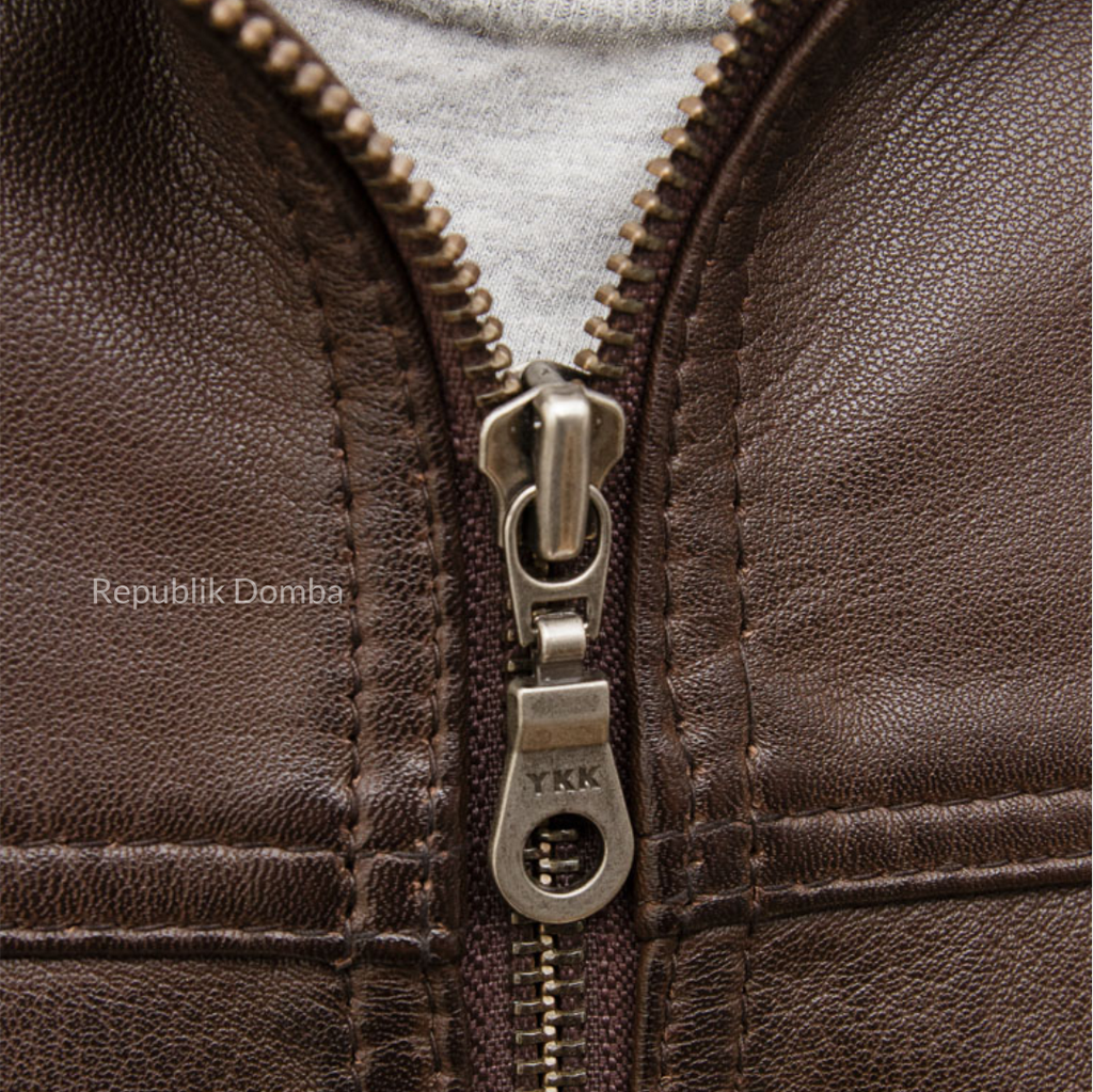 Jaket Kulit Pria Bomber - PCB 470