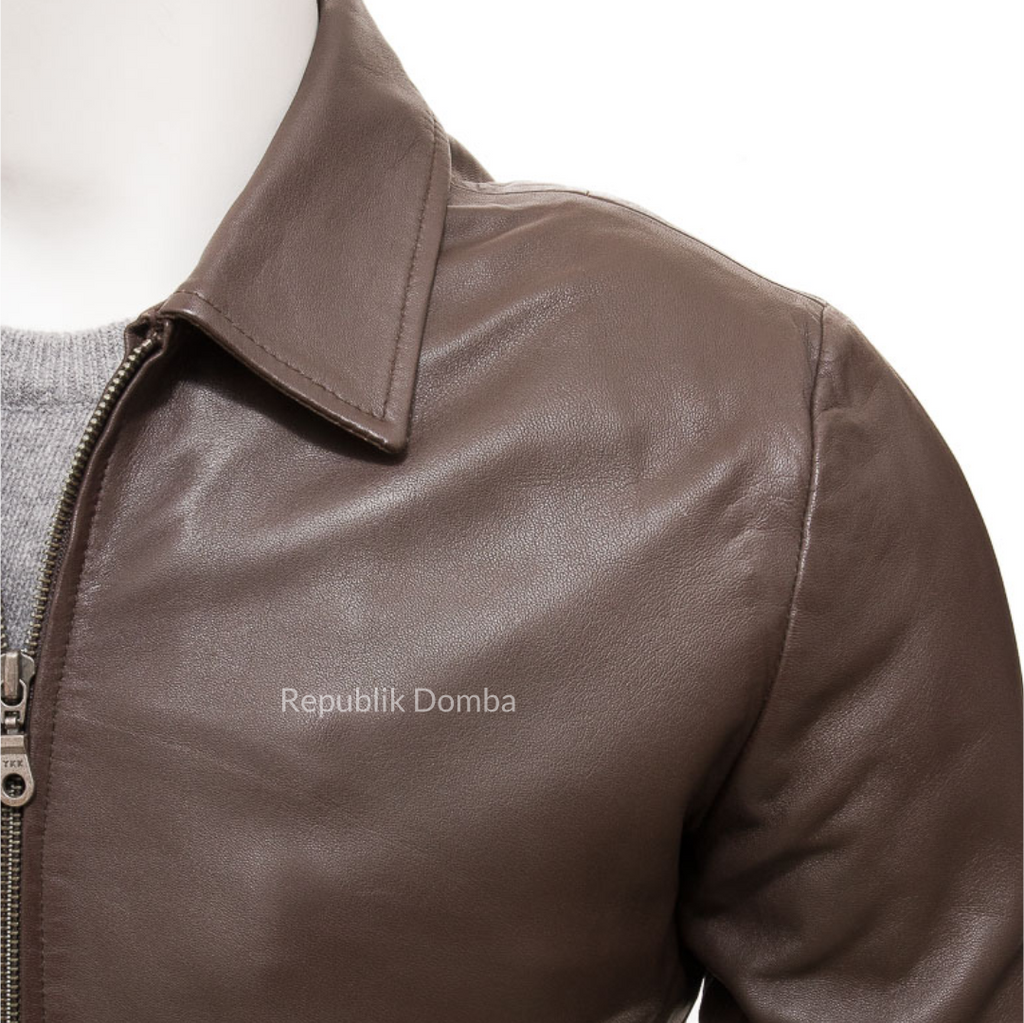 Jaket Kulit Pria Bomber - PCB 472