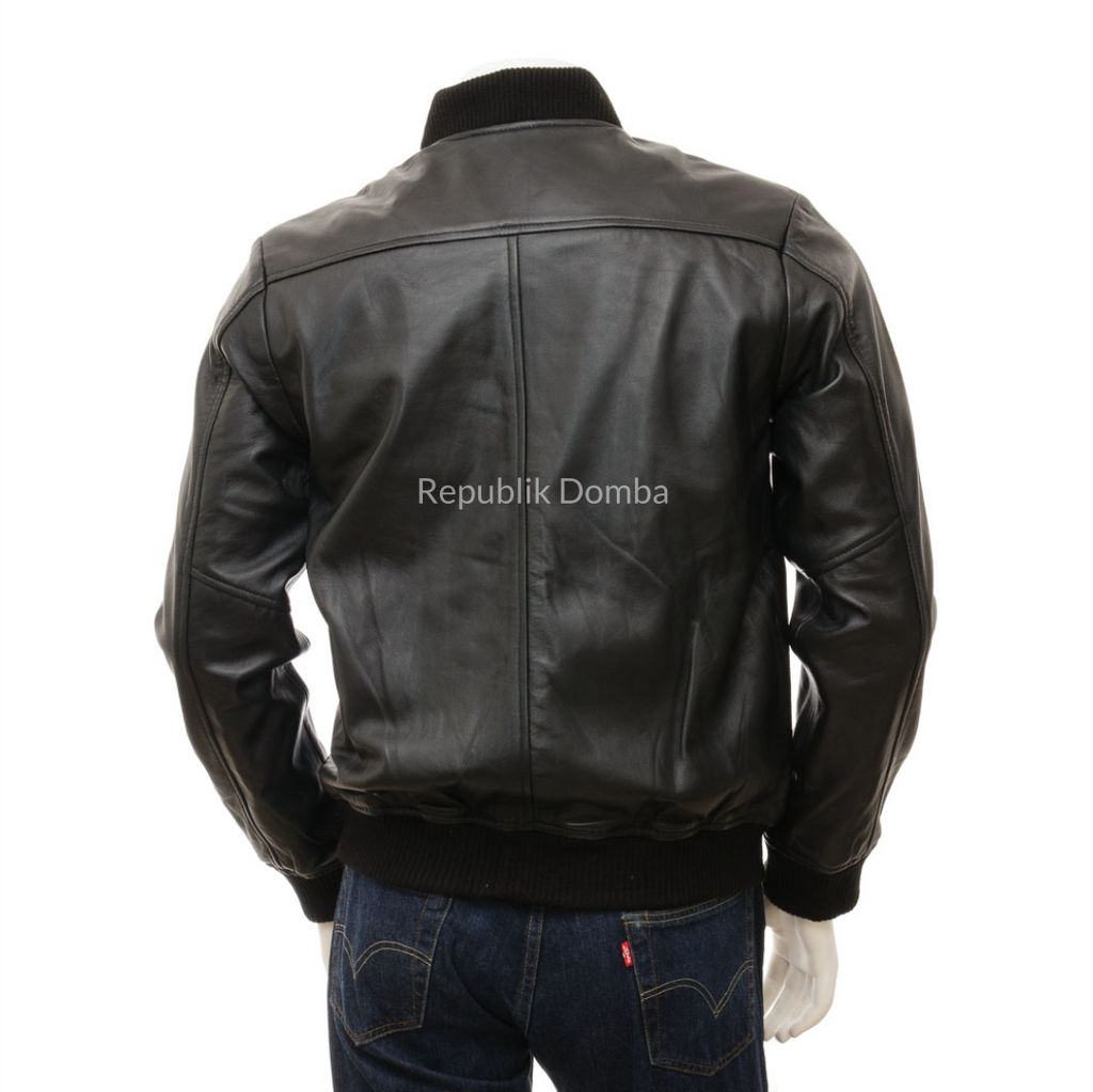 Jaket Kulit Pria Bomber - PCB 475
