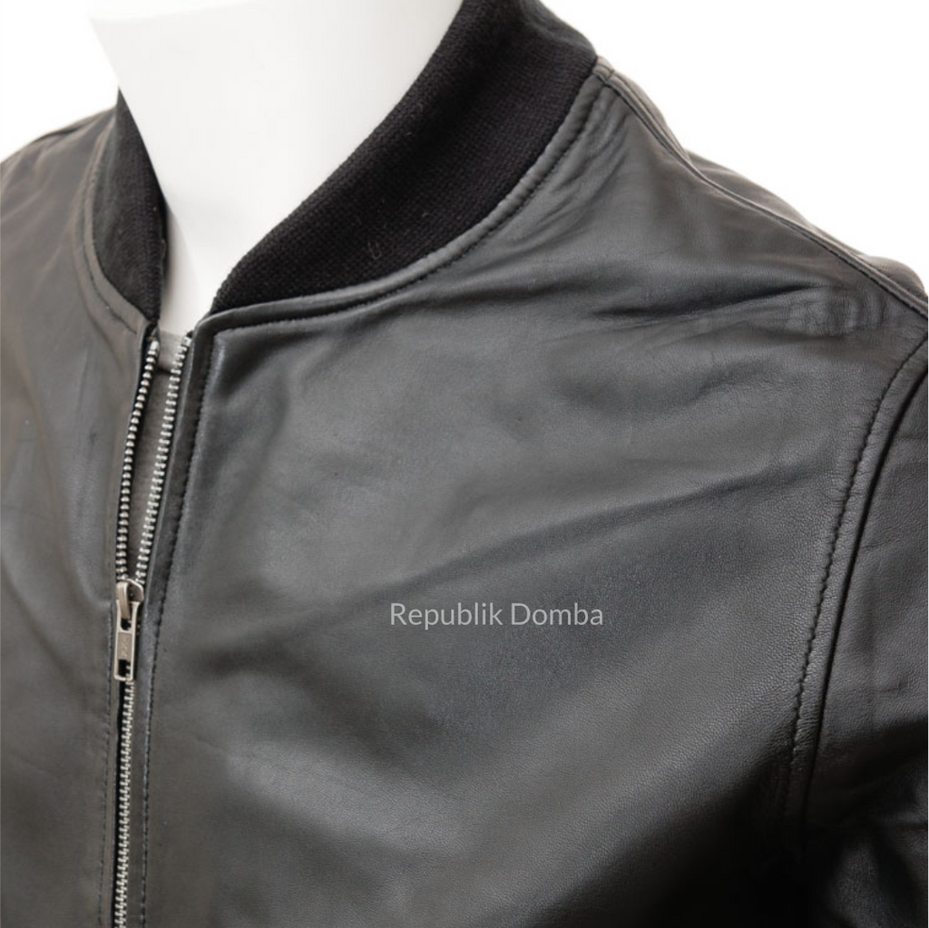 Jaket Kulit Pria Bomber - PCB 478