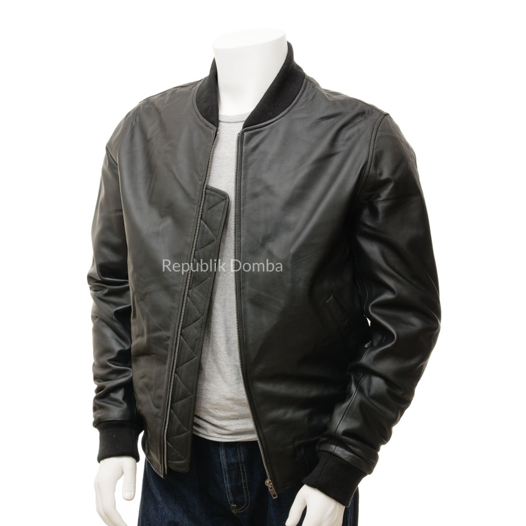 Jaket Kulit Pria Bomber - PCB 478