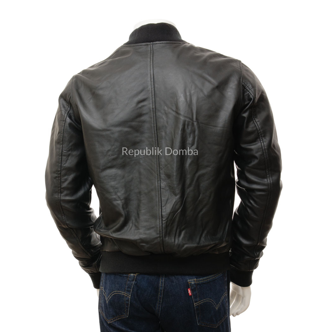 Jaket Kulit Pria Bomber - PCB 478