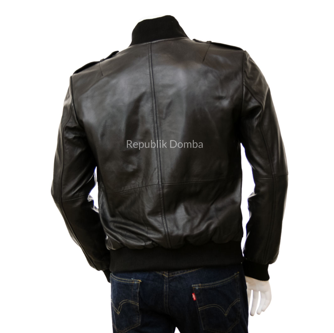 Jaket Kulit Pria Bomber - PCB 480