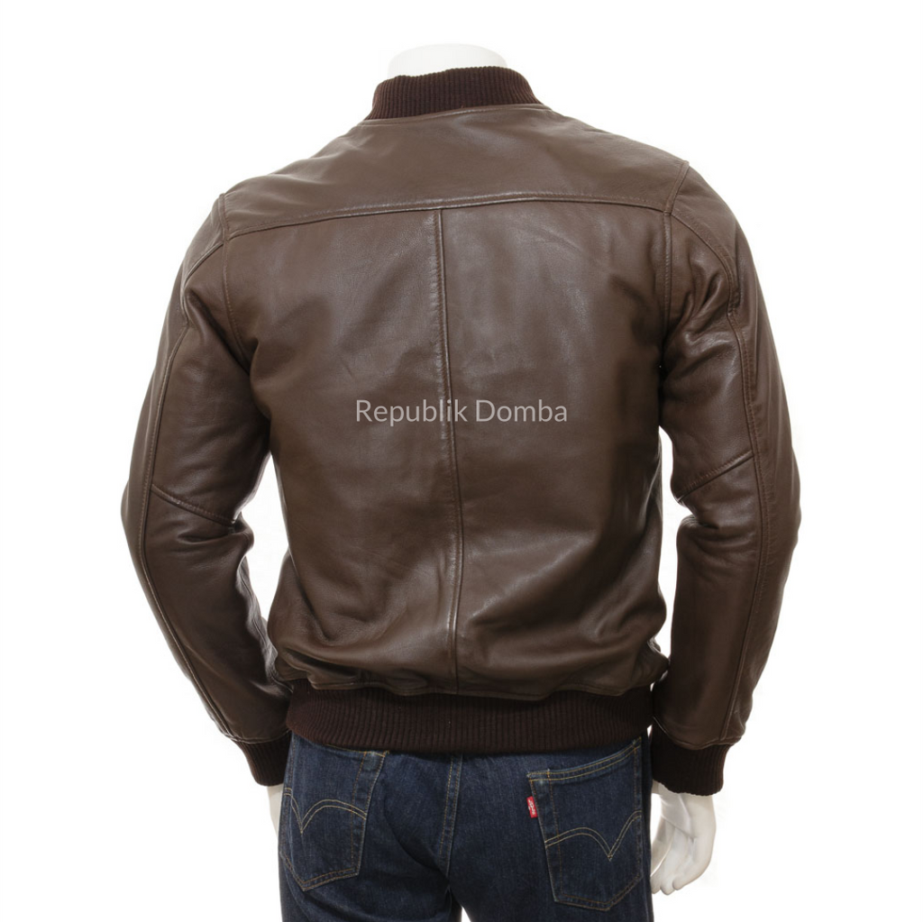 Jaket Kulit Pria Bomber - PCB 482