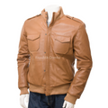 Jaket Kulit Pria Bomber - PCB 484