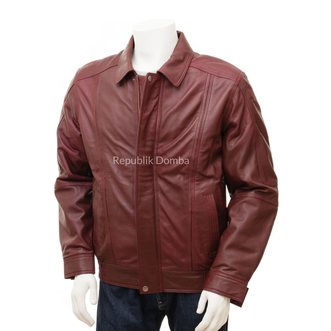 Jaket Kulit Pria Bomber - PCB 487