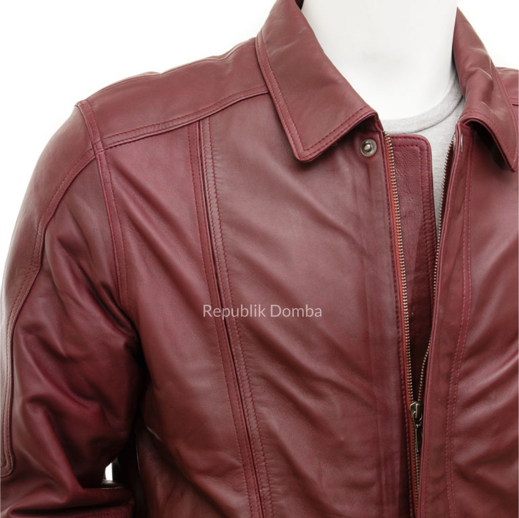 Jaket Kulit Pria Bomber - PCB 487