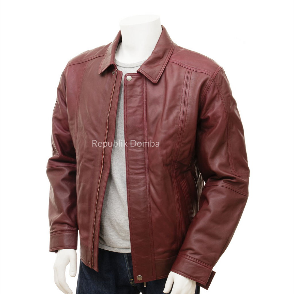 Jaket Kulit Pria Bomber - PCB 487