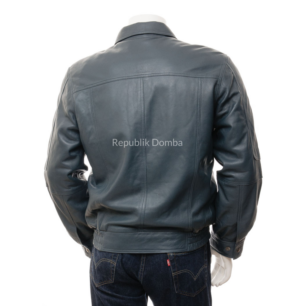 Jaket Kulit Pria Bomber - PCB 488