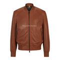 Jaket Kulit Pria Bomber - PCB 489