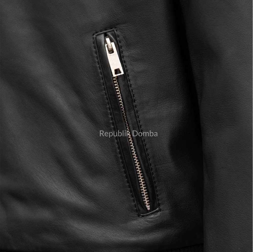 Jaket Kulit Pria Bomber - PCB 490