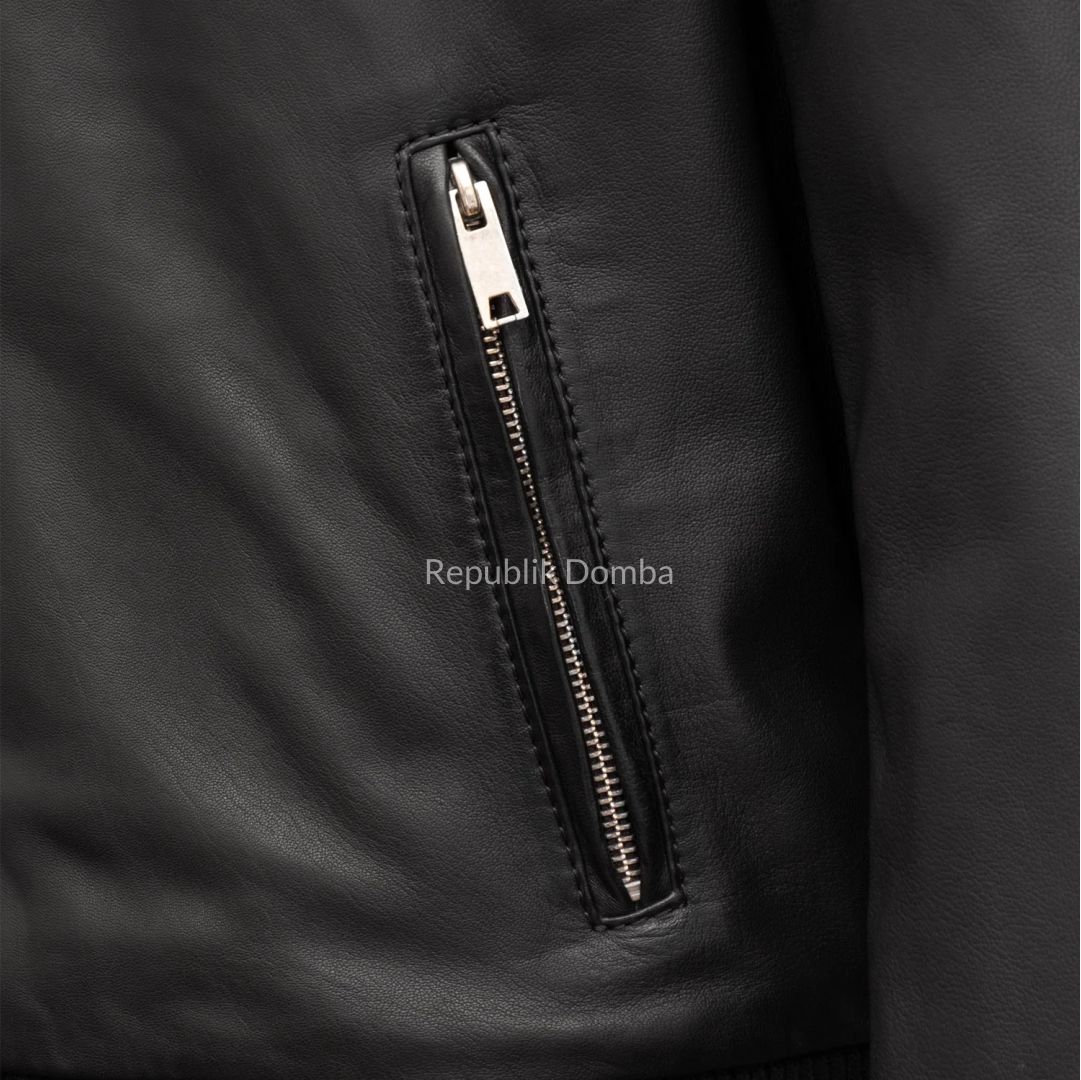 Jaket Kulit Pria Bomber - PCB 490