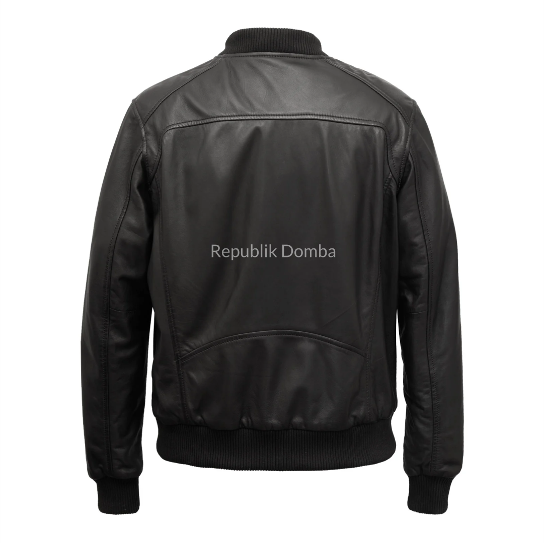 Jaket Kulit Pria Bomber - PCB 490