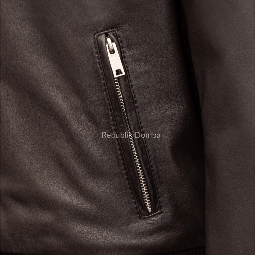 Jaket Kulit Pria Bomber - PCB 491