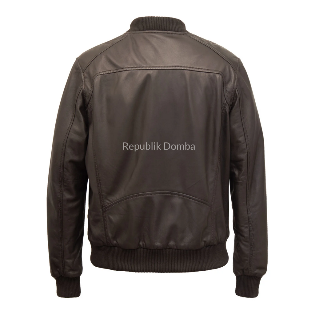 Jaket Kulit Pria Bomber - PCB 491
