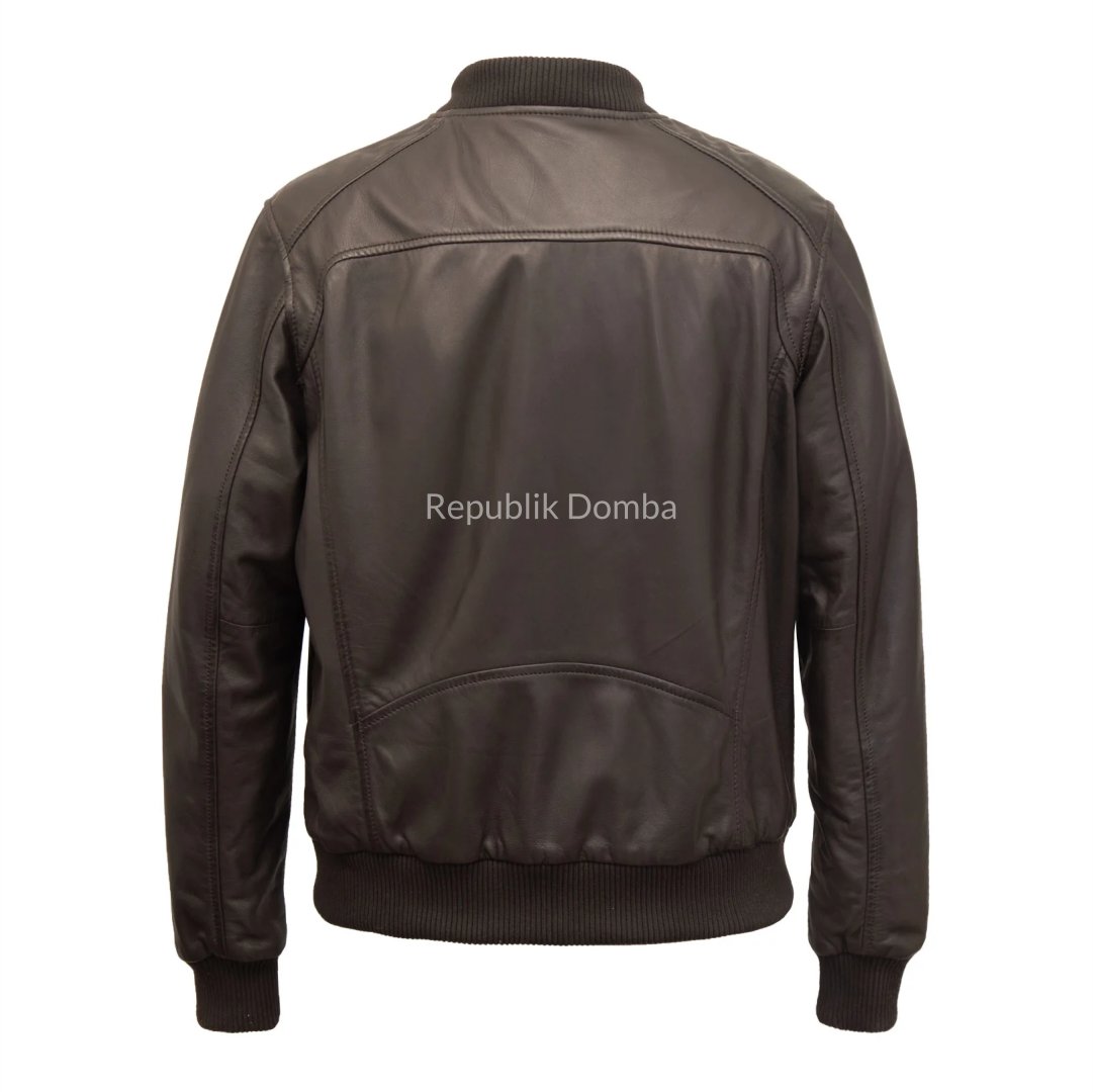 Jaket Kulit Pria Bomber - PCB 491