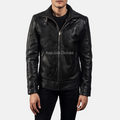 Jaket Kulit Domba Pria Formal Premium | PF 407 - Tampak Depan