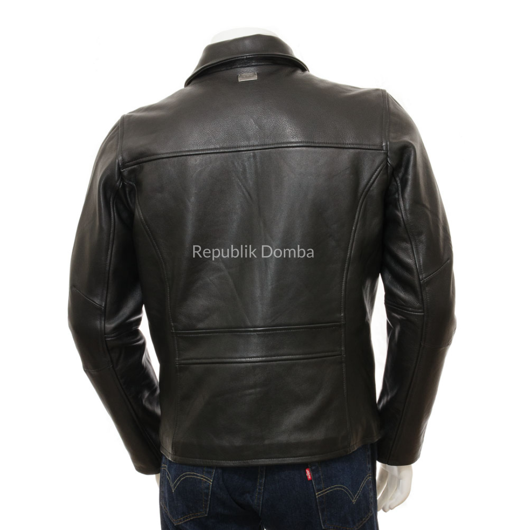 Jaket Kulit Domba Pria Formal Premium | PF 425 - Detail Hardware dan Jahitan