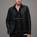 Jaket Kulit Domba Pria Formal Premium | PF 439 - Tampak Depan