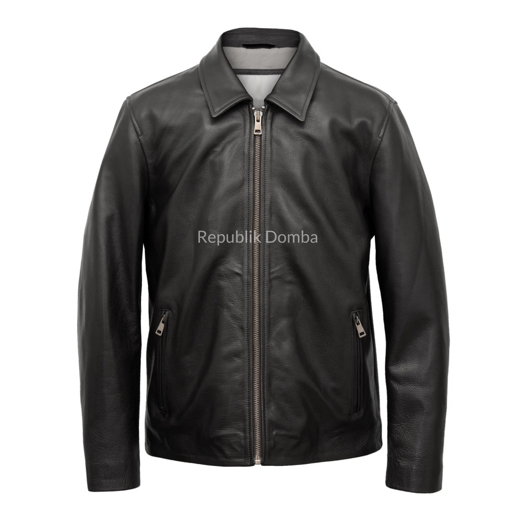 Jaket Kulit Domba Pria Formal Premium | PF 440 - Tampak Depan
