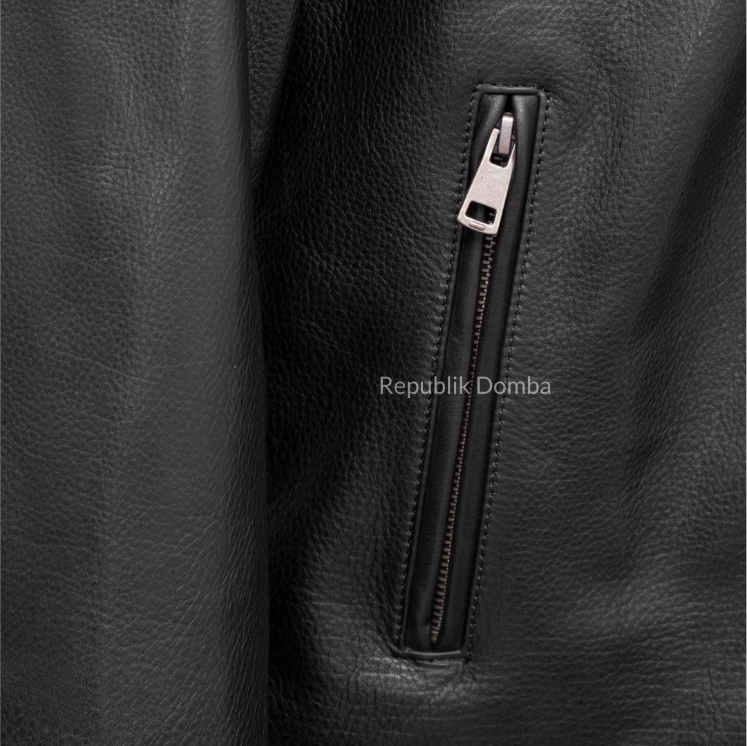 Jaket Kulit Domba Pria Formal Premium | PF 440 - Tampak Samping