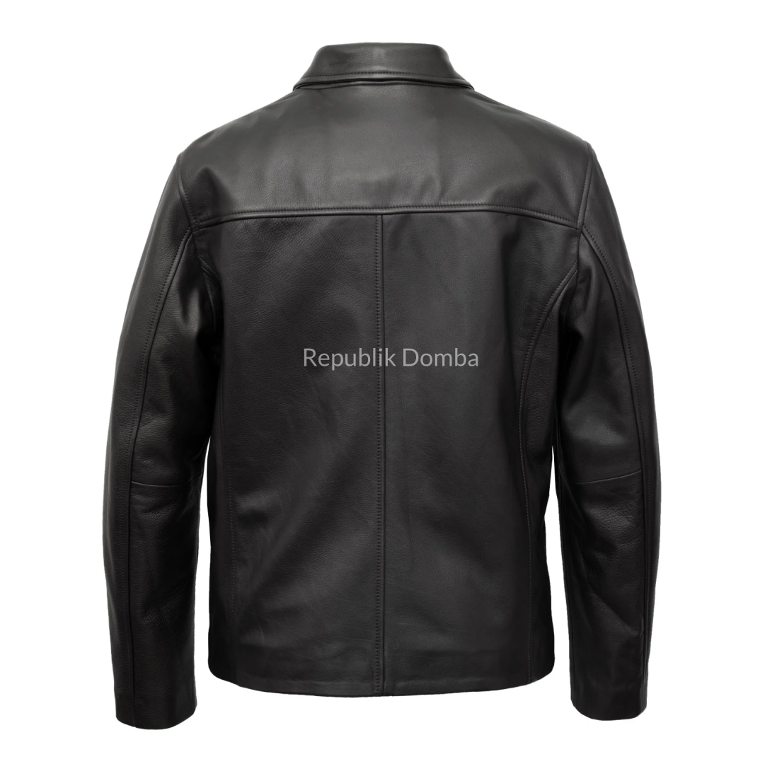 Jaket Kulit Domba Pria Formal Premium | PF 440 - Tampak Belakang