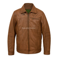 Jaket Kulit Domba Pria Formal Premium | PF 442 - Tampak Depan