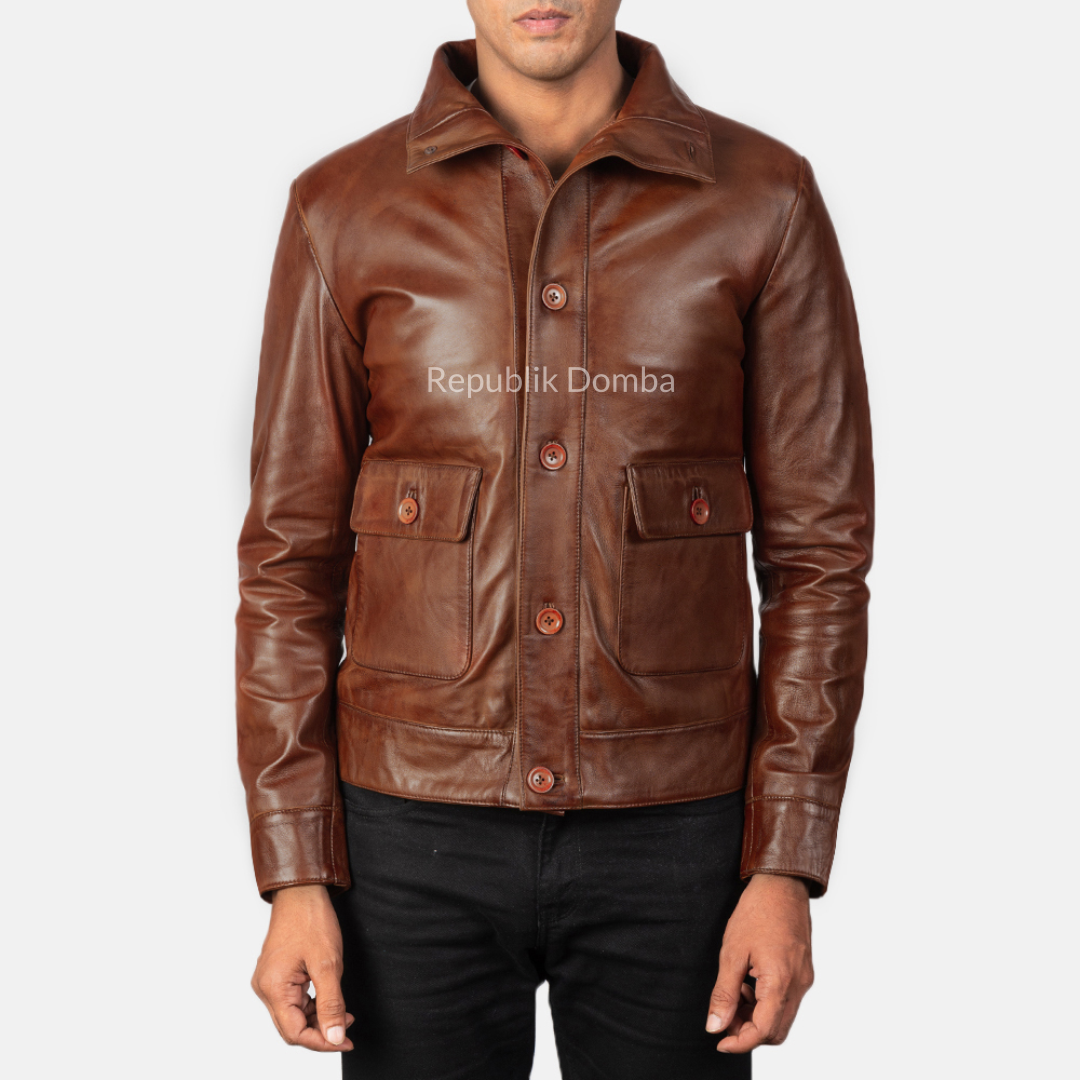 Jaket Kulit Pria Pilot - PP 402