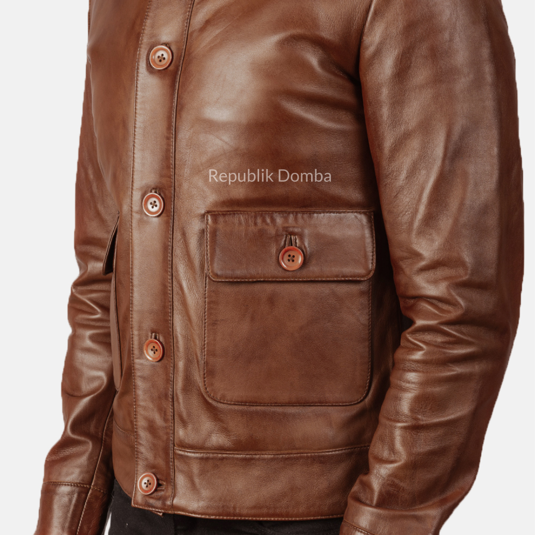 Jaket Kulit Pria Pilot - PP 402
