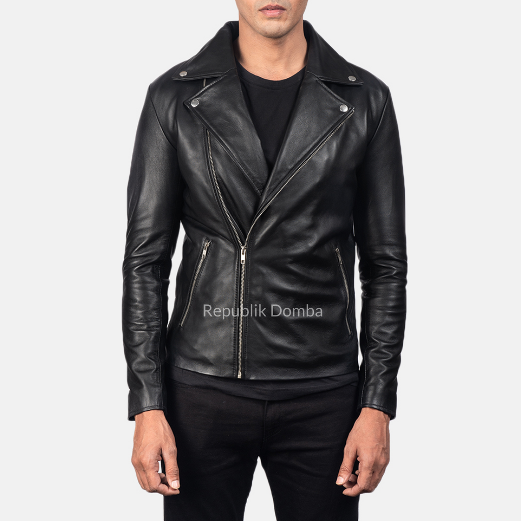 Jaket Kulit Pria Serong - PS 066