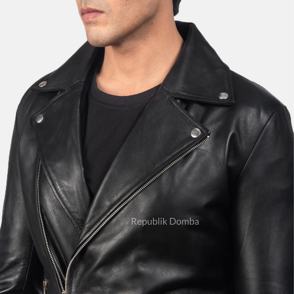 Jaket Kulit Pria Serong - PS 066
