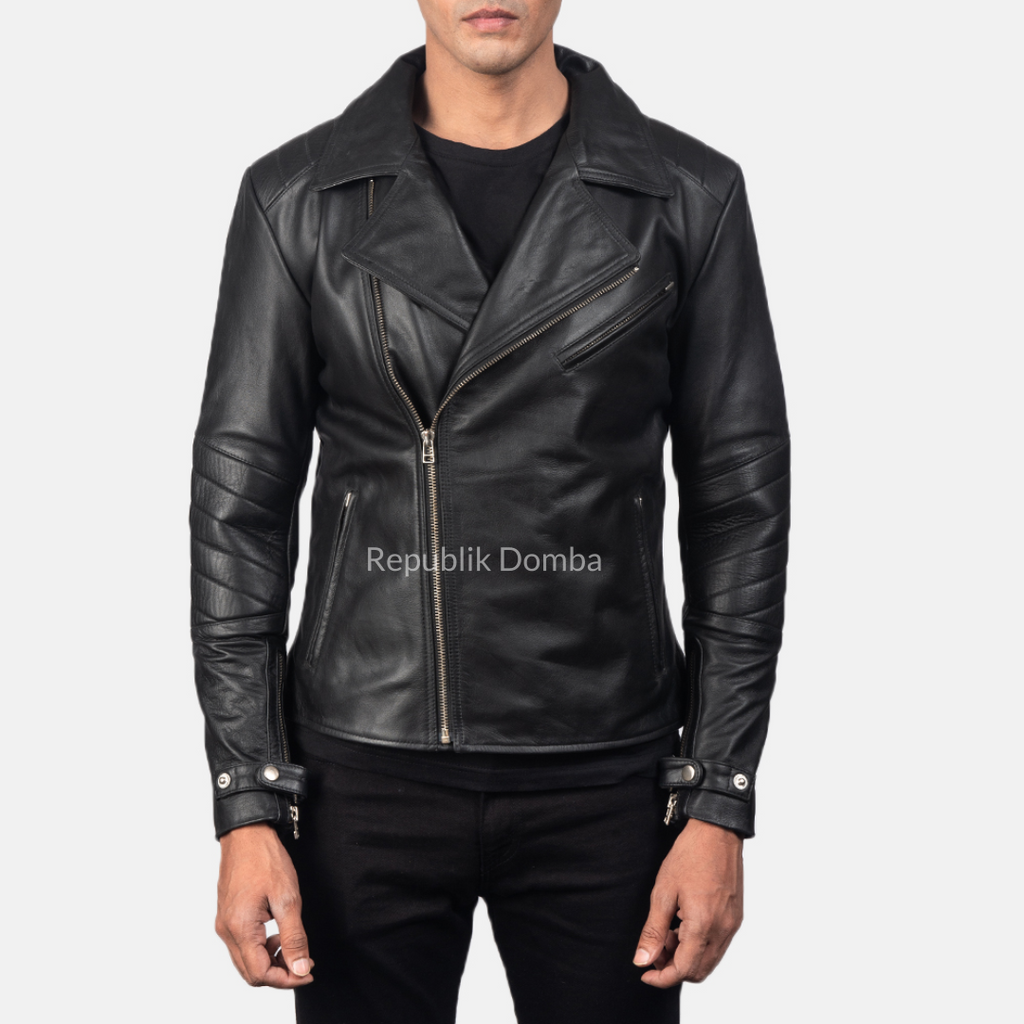 Jaket Kulit Pria Serong - PS 107