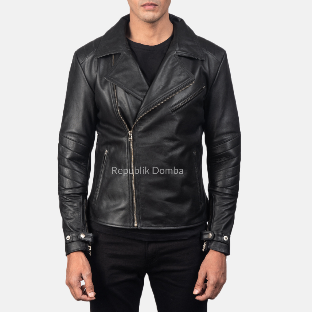 Jaket Kulit Pria Serong - PS 107