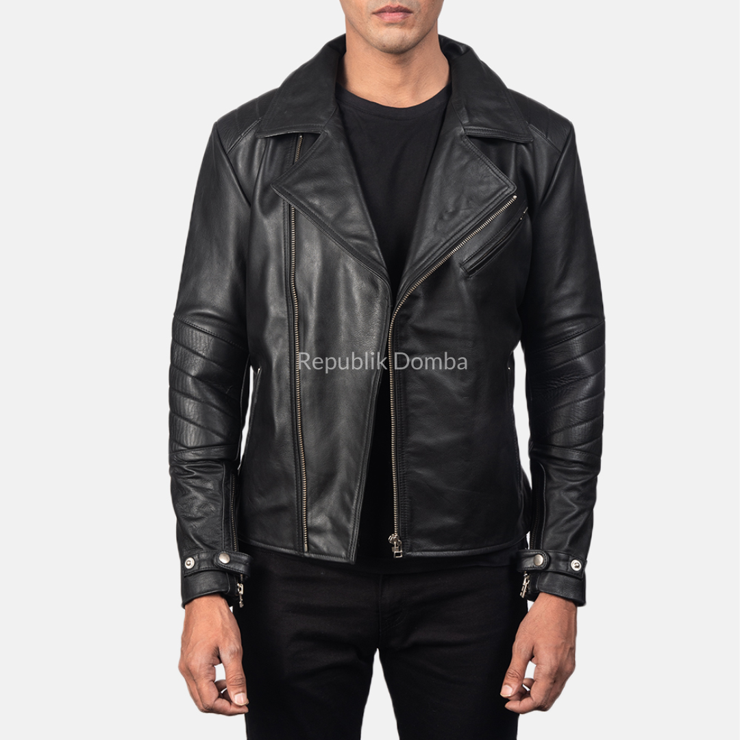 Jaket Kulit Pria Serong - PS 107