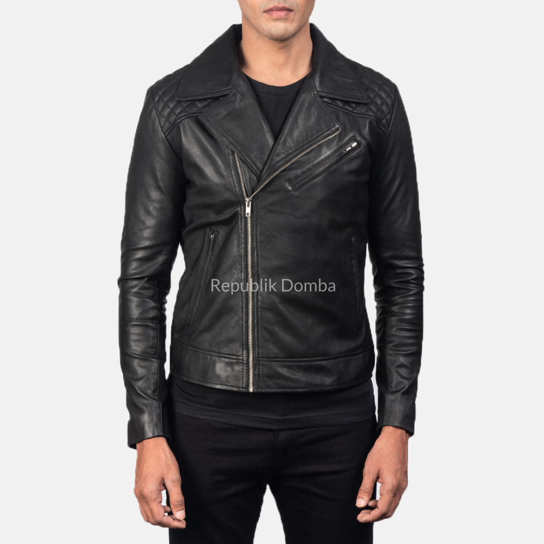 Jaket Kulit Pria Serong - PS 114