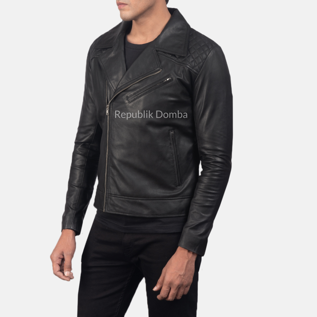 Jaket Kulit Pria Serong - PS 114
