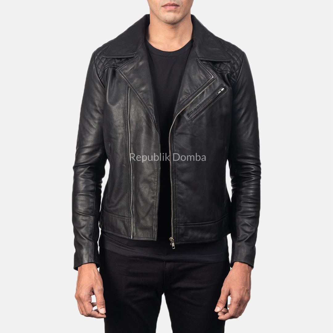 Jaket Kulit Pria Serong - PS 114