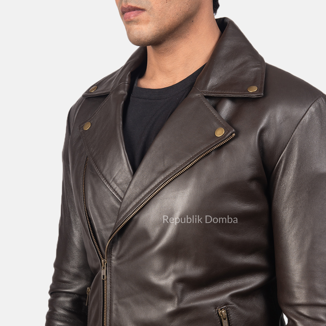 Jaket Kulit Pria Serong - PS 401